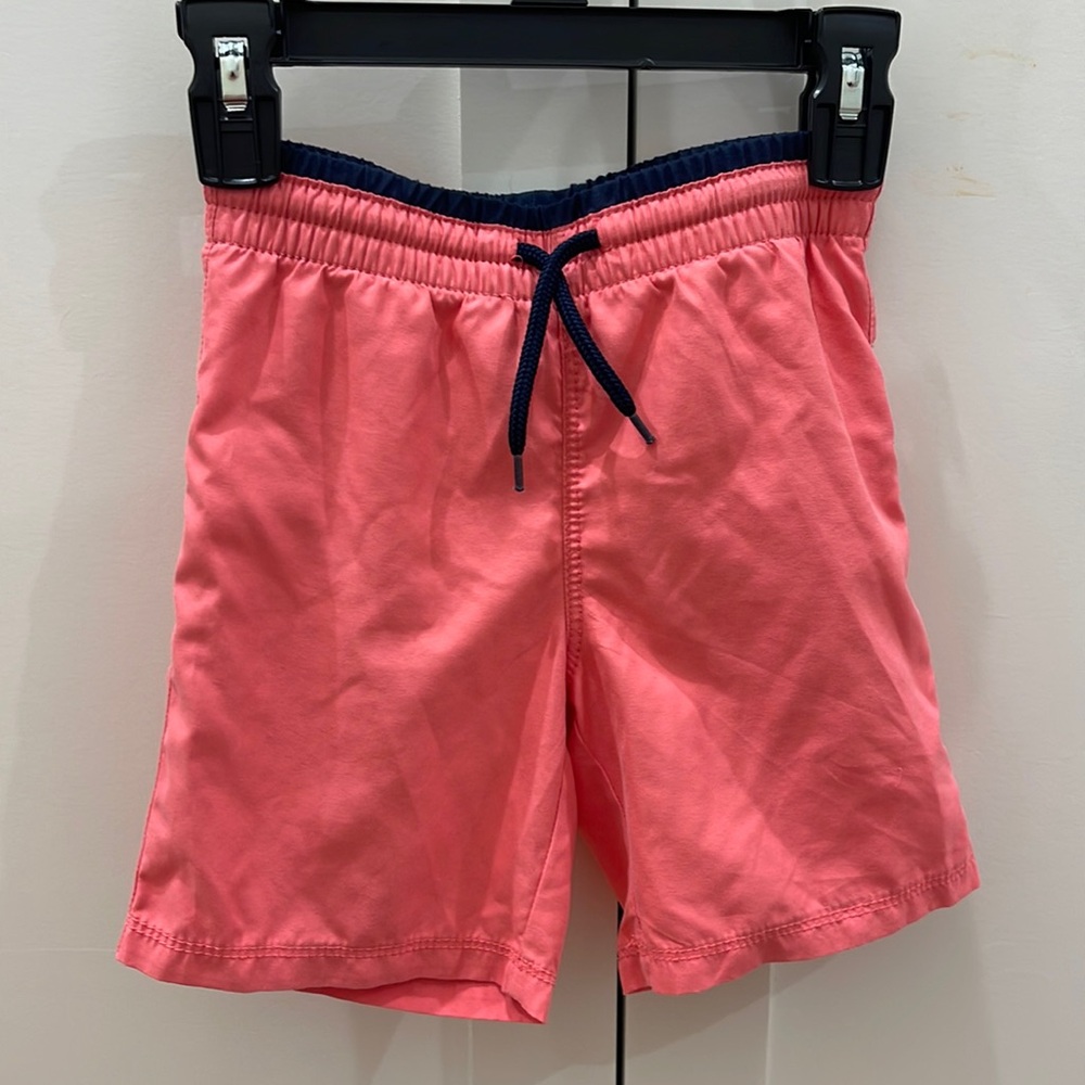 Old Navy boys swim trucks. Size 4t. Color is Coral